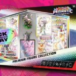 Umbreon ex - 161/131, Sylveon ex - 156/131 e Leafeon ex - 144/131 em um fundo estampado roxo