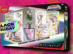 Uma nova coleção de figuras premium Prismatic Evolution será lançada em vários varejistas a partir de 19 de novembro – aqui é onde comprar Umbreon ex - 161/131, Sylveon ex - 156/131 e Leafeon ex - 144/131 em um fundo estampado roxo