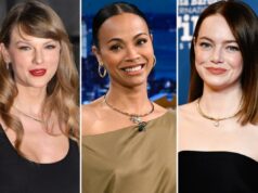 VRAI está oferecendo pulseiras grátis aos clientes com suas compras de joias na Black Friday Dois brincos de corrente dourada com cinco diamantes cada.