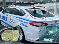 Vândalo em Lexus destrói 11 viaturas da polícia de Nova York estacionadas em frente à mais nova delegacia: policiais Vândalo em Lexus destrói 11 viaturas da polícia de Nova York estacionadas em frente à mais nova delegacia: policiais