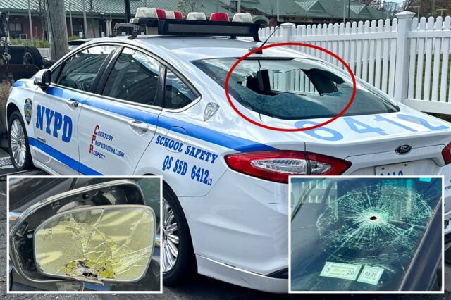 Vândalo em Lexus destrói 11 viaturas da polícia de Nova York estacionadas em frente à mais nova delegacia: policiais
