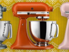 Ver $ 150 de desconto em uma KitchenAid hoje foi como pegar o Papai Noel em flagrante Batedeira rosa