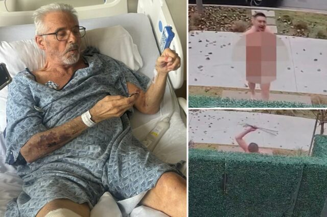 Veterano do Vietnã, 79 anos, aclamado como herói depois de atirar e matar um intruso nu que invadiu a casa de uma inquilina em Los Angeles
