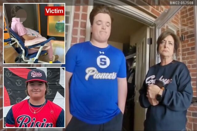 Vídeo recém-lançado mostra policiais algemando adolescentes ligados a um violento escândalo de agressão sexual que deixou famílias furiosas
