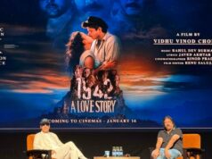 Vidhu Vinod Chopra e Abhijat Joshi contam histórias sinceras e florescem no palco no Festival Internacional de Cinema da Índia Vidhu Vinod Chopra e Abhijat Joshi contam histórias sinceras e florescem no palco no Festival Internacional de Cinema da Índia