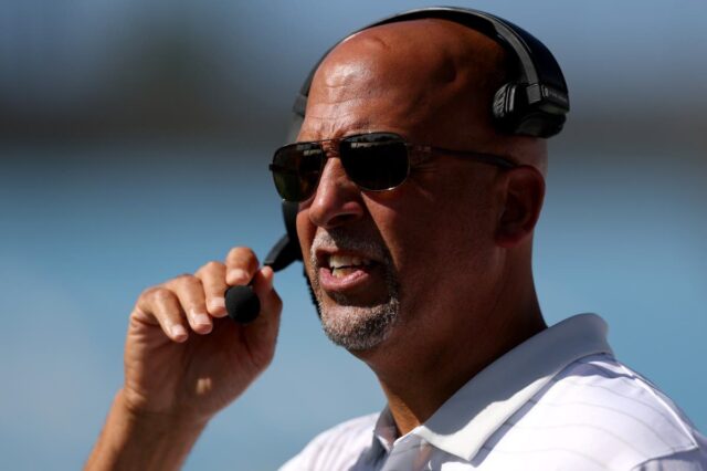Head coach James Franklin of the Penn State Nittany Lions