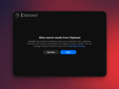 Você pode finalmente ver o histórico da área de transferência do seu Mac no Spotlight Ativando o histórico da área de transferência no macOS Tahoe.