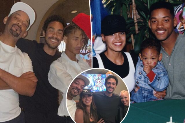Will Smith comemora o aniversário do filho em raras fotos de família misturadas com Jada Pinkett e sua ex
