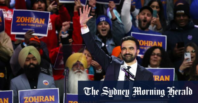 Zohran Mamdani fala no comício 'Nova York não está à venda'
