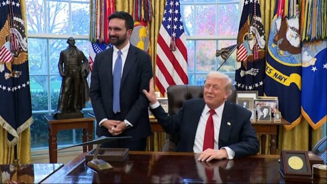 Zohran Mamdani questionado sobre chamar o presidente Trump de fascista
