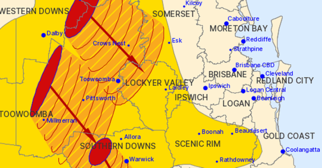 ‘Enorme linha de tempestades’ atinge estado atingido pelo terceiro dia
