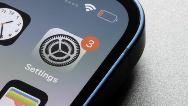 Configurações de privacidade em um iPhone.