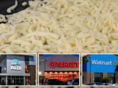 1,5 milhão de sacos de queijo ralado vendidos no Walmart, lembrou Target devido a temores de contaminação por metais 1,5 milhão de sacos de queijo ralado vendidos no Walmart, lembrou Target devido a temores de contaminação por metais