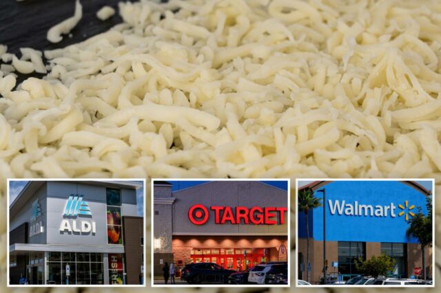 1,5 milhão de sacos de queijo ralado vendidos no Walmart, lembrou Target devido a temores de contaminação por metais
