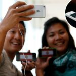 Cliente em um iPhone.