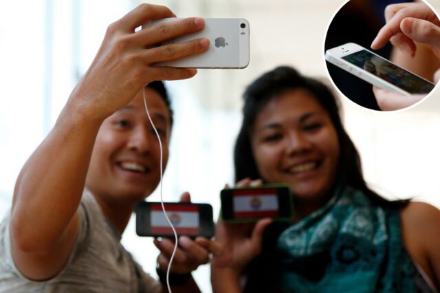 Cliente em um iPhone.