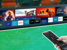 A Netflix desativa a transmissão em TVs e Chromecasts mais recentes Texto da Netflix em fundo rosa, pêssego e branco com o logotipo da AP