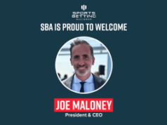 A Sports Betting Alliance anuncia Joe Maloney como o novo presidente A Sports Betting Alliance anuncia Joe Maloney como o novo presidente. Gráfico promocional da Sports Betting Alliance anunciando 'A SBA tem orgulho de dar as boas-vindas a Joe Maloney.'