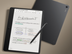 A TCL acaba de lançar o Note A1 NXTPAPER, um tablet parecido com papel que será lançado em fevereiro de 2026 O TCL Note A1 NXTPAPER gravando uma reunião.