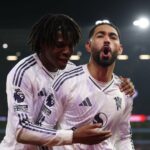 Dwight Yorke and Matheus Cunha split image