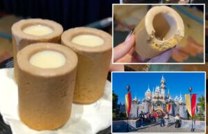 A bebida mais cara da Disneylândia disparou de preço – e pode desaparecer em breve Três drinks Disney da TikTok, em forminhas com recheio branco cremoso.