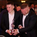 Kai Rooney, do Manchester United, em ação durante a Premier League Sub-18 entre o Manchester United Sub-18 e o Middlesbrough Sub-18, no complexo de treinamento de Carrington em 2025, em Manchester, Inglaterra.