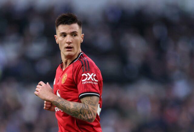 A equipe de dados do Manchester United chegou a uma Benjamin Sesko comemora contra o Sunderland