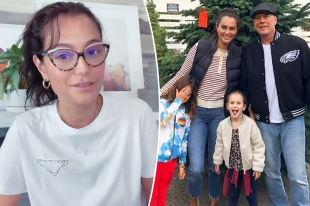 A esposa de Bruce Willis, Emma Heming, sentindo uma 'mistura de tristeza' antes do Natal enquanto o ator luta contra a demência
