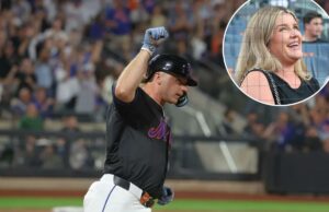 A esposa de Pete Alonso escreve uma postagem emocionante após sua saída do Mets: ‘Dei a você tudo o que ele tinha’ Pete Alonso (20), primeira base do New York Mets, completa as bases em seu home run de duas corridas durante o segundo turno, quando o New York Mets jogou contra o Miami Marlins na sexta-feira, 29 de agosto de 2025, no Citi Field em Queens, NY.