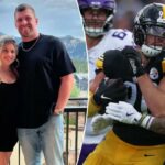 TJ Watt e sua esposa Dani Watt.
