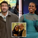 A estrela da Marvel, Kumail Nanjiani, aborda o bizarro boato sobre o caso de Michelle Obama - depois que alguém alertou sua esposa
