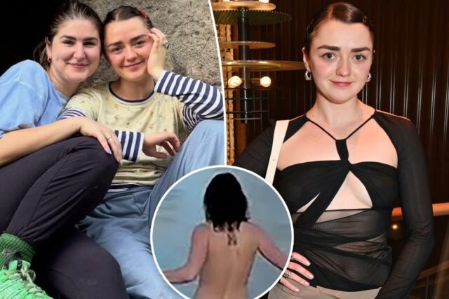 A estrela de 'Game of Thrones', Maisie Williams, descobre tudo A estrela de 'Game of Thrones', Maisie Williams, descobre tudo enquanto nada nua na Itália