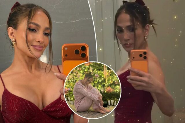 A foto de Natal de Jennifer Lopez deixou os fãs coçando a cabeça
