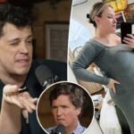 A grávida Meghan McCain emite uma declaração contundente depois que o convidado do podcast de Tucker Carlson a chama de 'gorda'