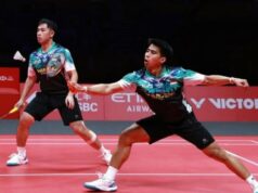 A história do sacrifício de Sabar/Reza, mesmo tendo falhado nas semifinais das finais do BWF World Tour 2025 A história do sacrifício de Sabar/Reza, mesmo tendo falhado nas semifinais das finais do BWF World Tour 2025