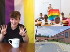 A lição da Semana de Conscientização sobre Transgêneros da escola secundária de Maryland deu a crianças de até 11 dicas ‘vinculativas’ e conselhos sobre ‘assumir-se’ A lição da Semana de Conscientização sobre Transgêneros da escola secundária de Maryland deu a crianças de até 11 dicas 'vinculativas' e conselhos sobre 'assumir-se'