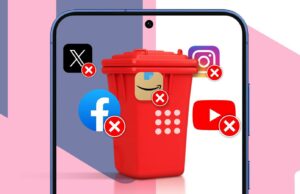 A limpeza do telefone no final do ano que me ajudou a recuperar meu foco Um mascote 3D do Android cercado por ícones que representam recursos como tela dividida, histórico da área de transferência, configurações rápidas, automação e navegação por gestos.