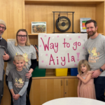 Nicole Schonlau with her husband Andrew, son Christopher and daughter Aiyla.