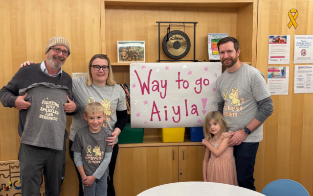 Nicole Schonlau with her husband Andrew, son Christopher and daughter Aiyla.