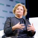 Apple's Lisa Jackson speaks onstage during TechCrunch Disrupt 2023 at Moscone Center on September 19, 2023 in San Francisco, California.