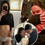 A namorada de Pete Davidson, Elsie Hewitt, mostra fraldas para adultos em uma selfie pós-parto crua