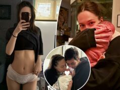 A namorada de Pete Davidson, Elsie Hewitt, mostra fraldas para adultos em uma selfie pós-parto crua A namorada de Pete Davidson, Elsie Hewitt, mostra fraldas para adultos em uma selfie pós-parto crua