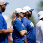 A olheiro dos Giants, Hannah Burnett, conta ao The Post sobre a vida como uma raridade da NFL