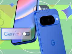 Achei que o Google Docs era suficiente até combiná-lo com o Gemini Uma mulher sentada em um sofá usando o telefone, cercada pelos logotipos do Gmail, Drive, Docs, YouTube e Gemini.