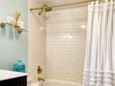 Adicione estilo ao seu banheiro com a melhor cortina de chuveiro boho Cortina de chuveiro BTTN Boho Farmhouse