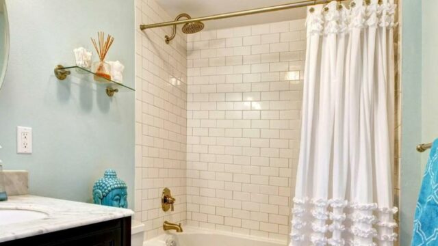 Cortina de chuveiro BTTN Boho Farmhouse