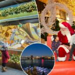 Alegre e brilhante: não se trata apenas daquela árvore - aqui há mais ho-ho-ho na cidade