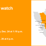 Alerta de inundação emitido para Delta até o início da noite de sexta-feira devido a chuvas prolongadas