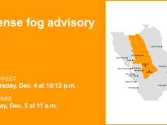 Alerta de neblina densa para a Delta até o meio-dia de sexta-feira – visibilidade de 1/4 de milha Alerta de neblina densa para a Delta até o meio-dia de sexta-feira – visibilidade de 1/4 de milha