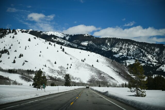 Snow highway idaho